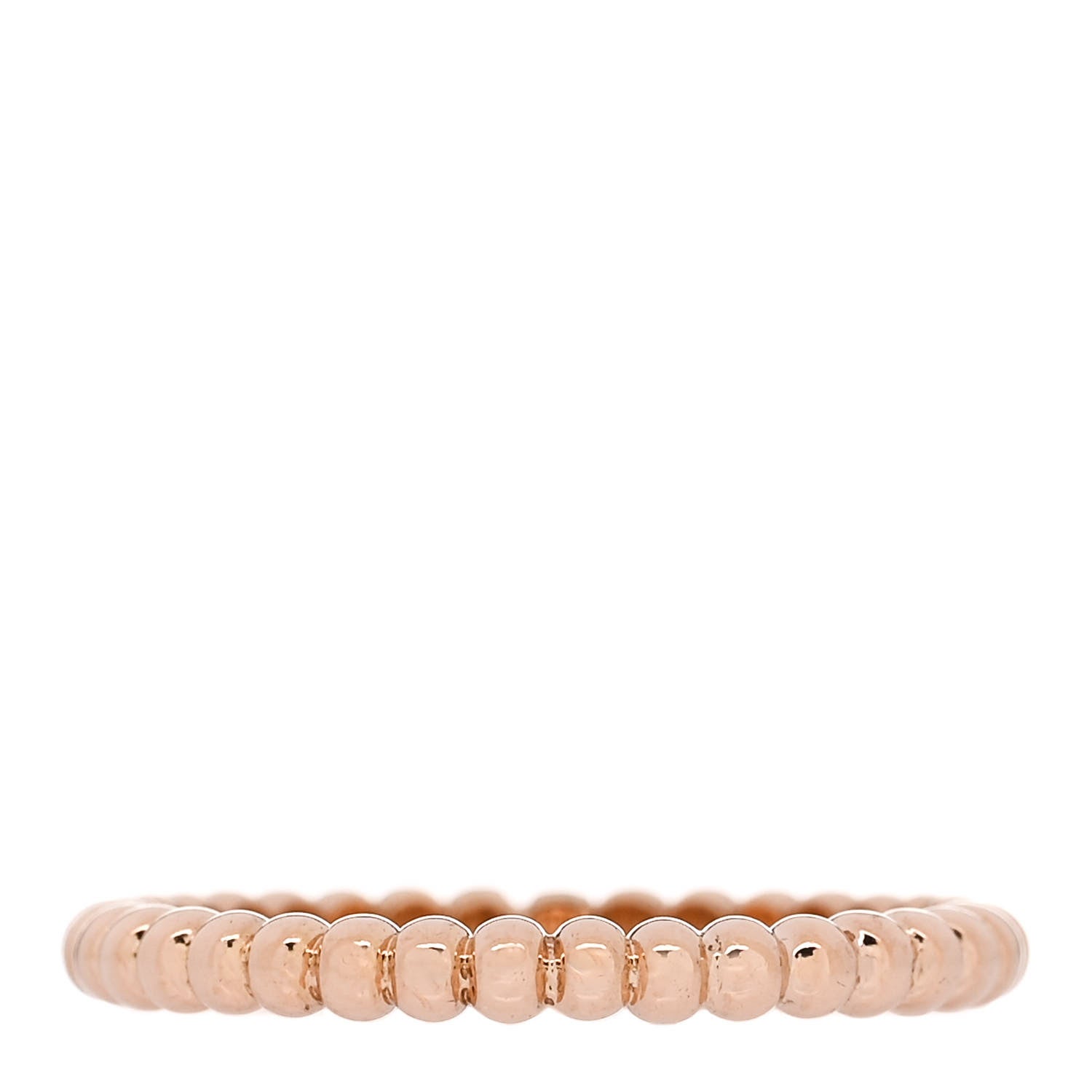 Van Cleef & Arpels 18K Rose Gold Small Perlee Ring 50 5.25 3 of 5