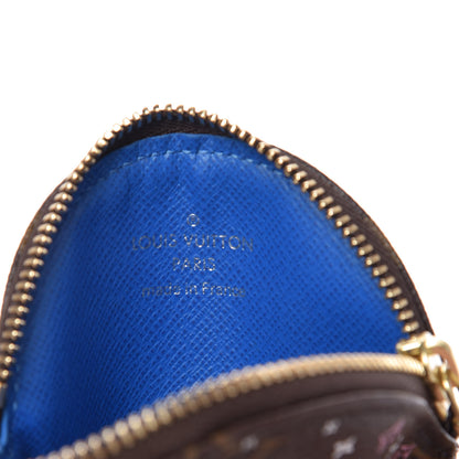 Louis Vuitton Monogram 2019 Christmas Animation Round Coin Purse Blue 6 of 8