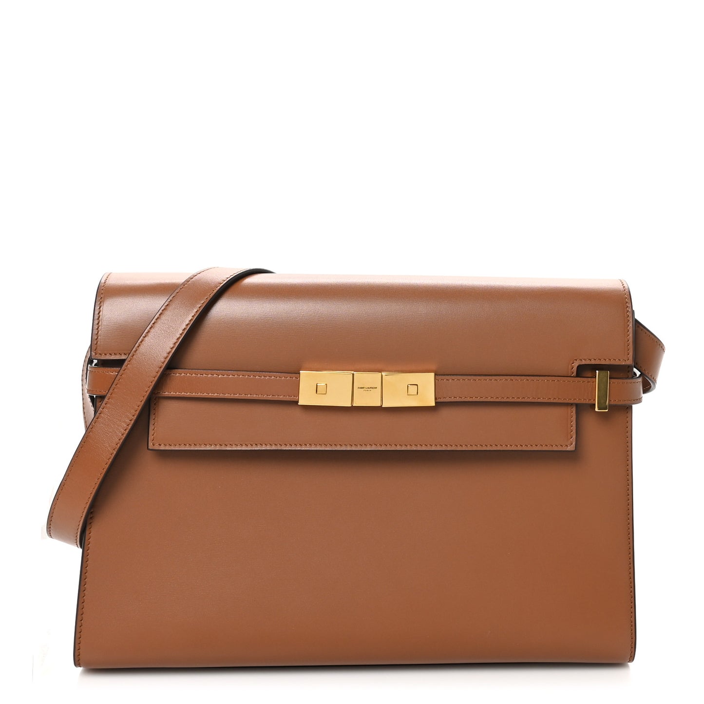 Smooth Calfskin Manhattan Shoulder Bag Brick