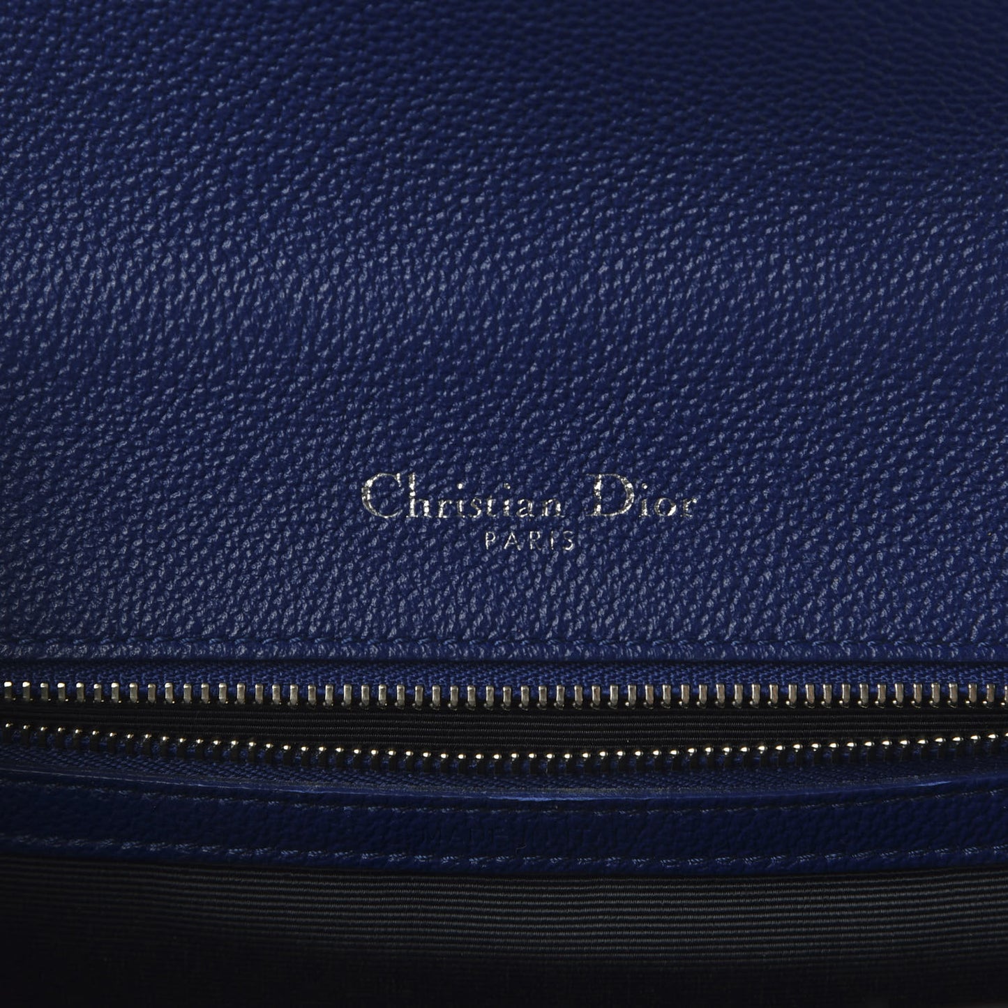 Grained Calfskin Small Diorama Flap Bag Bleu De Minuit