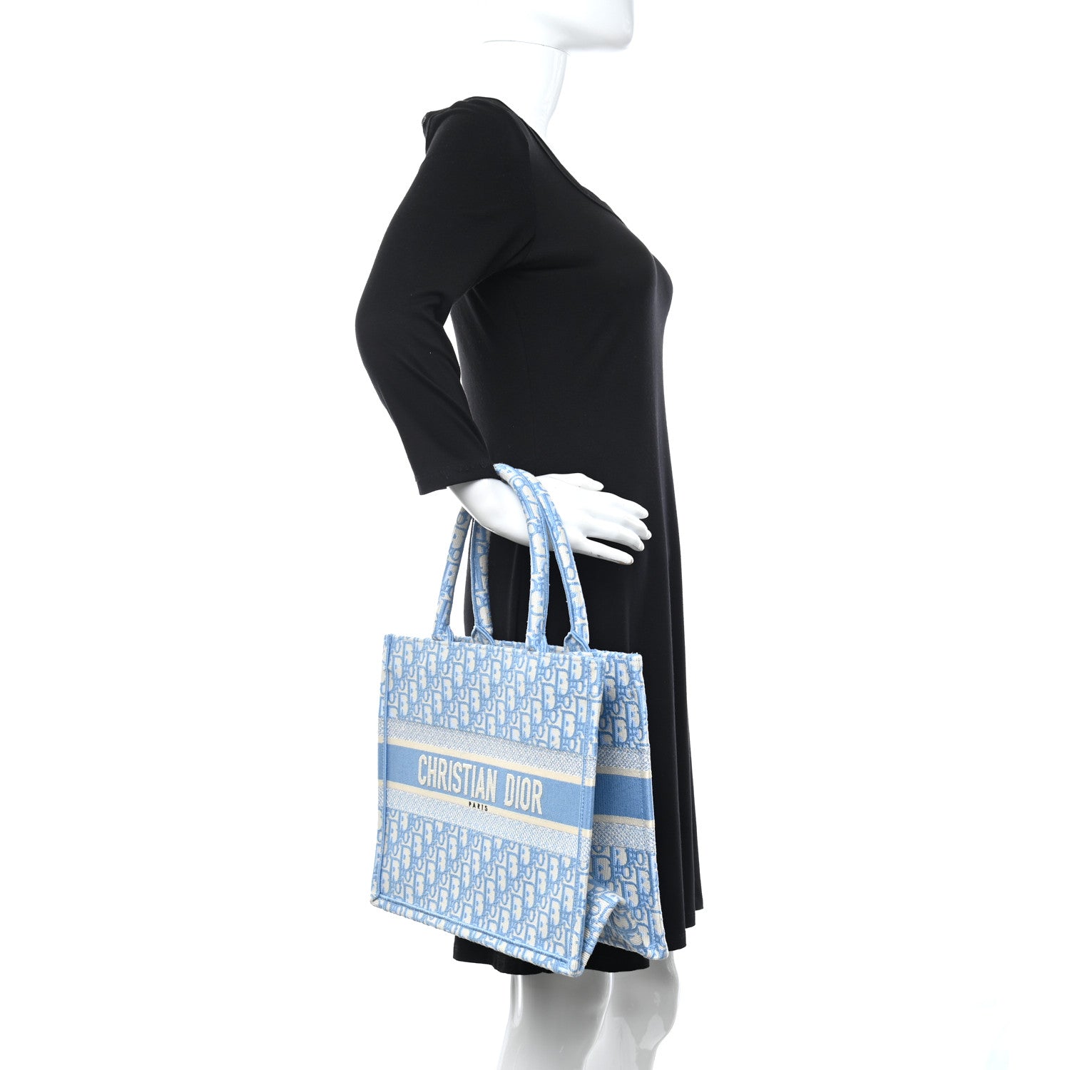 Christian Dior Oblique Medium Book Tote Turquoise 2 of 10