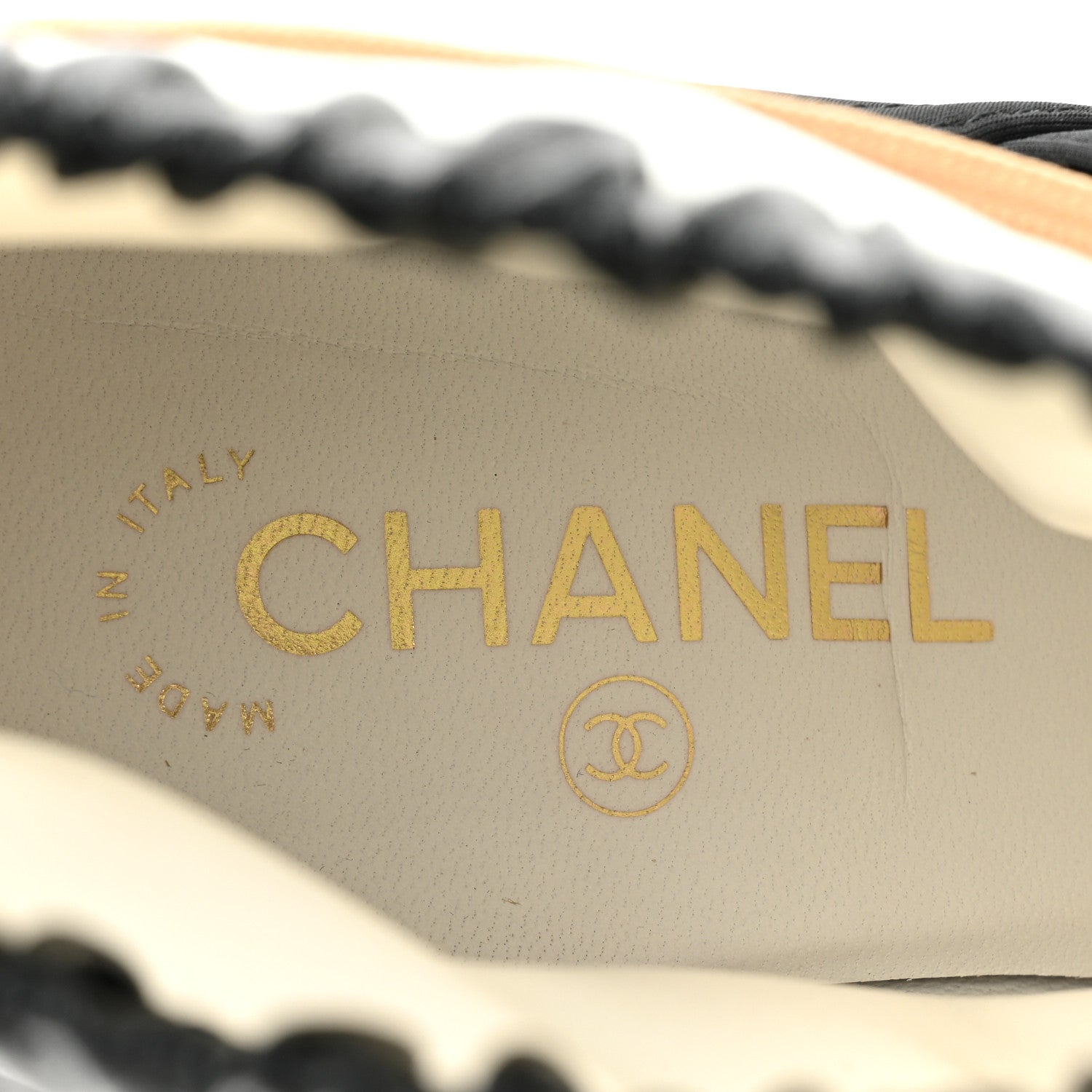 Chanel Patent Calfskin Runway Wedge Short Platform Boots 39.5 Black White Beige 8 of 12
