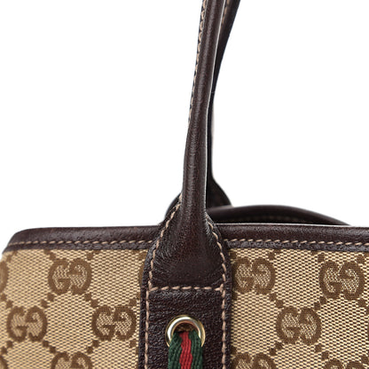 Gucci Monogram Medium Princy Tote Dark Brown 9 of 13