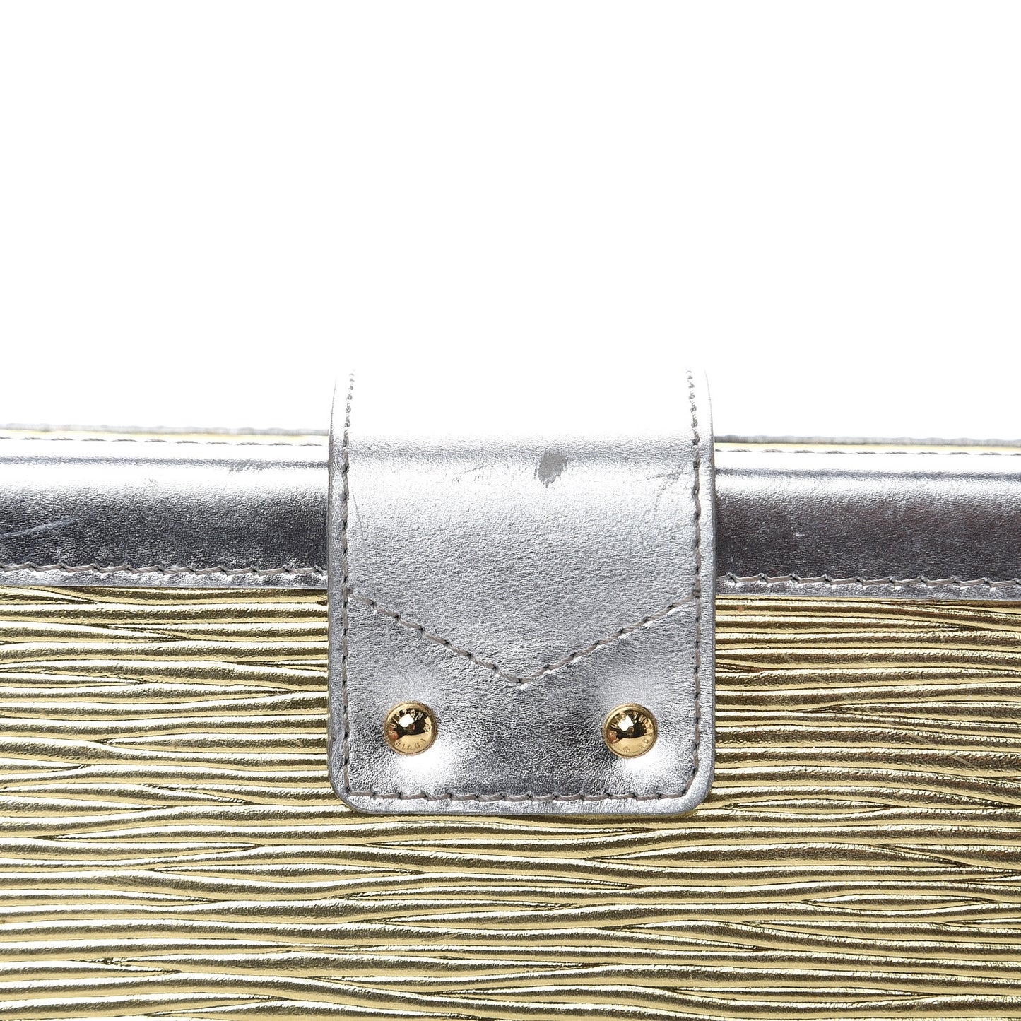 Metallic Epi Petite Malle Gold