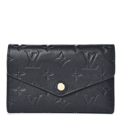 Louis Vuitton Empreinte Compact Curieuse Wallet Black 1 of 10