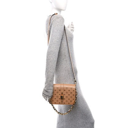 Louis Vuitton Calfskin Monogram Metal Rendez-Vous Camel 2 of 13