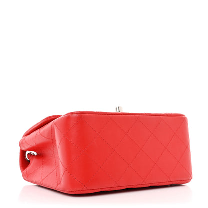 Chanel Lambskin Quilted Mini Square Flap Red 4 of 11
