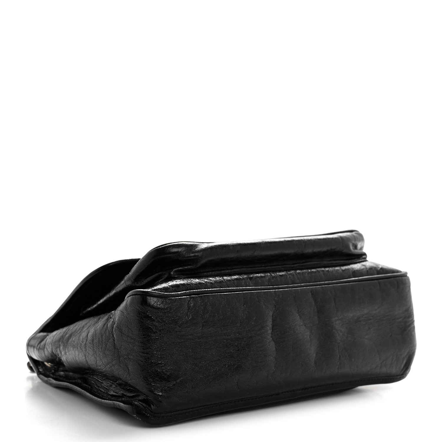 Saint Laurent Crinkled Calfskin Monogram Medium Niki Chain Satchel Black 4 of 13