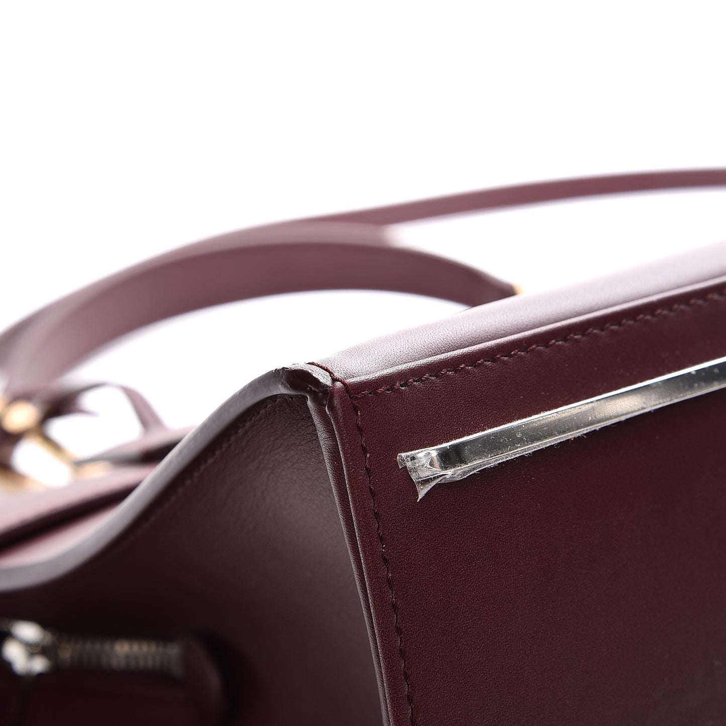 Calfskin Le Dix Zip Cartable Aubergine