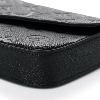 Louis Vuitton Empreinte Pochette Felicie Chain Wallet Black 9 of 10