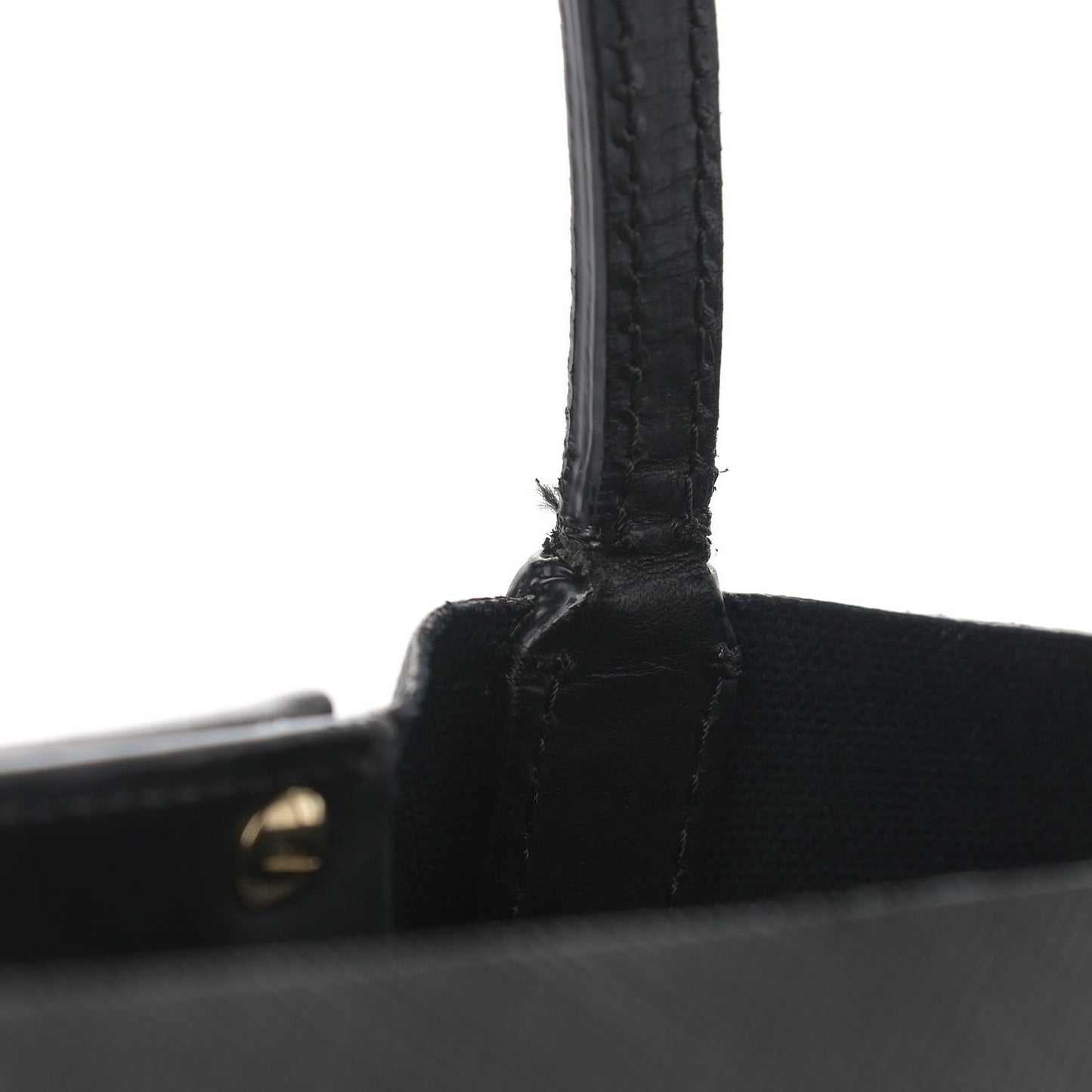 Textured Coated Canvas Rottweiler Print Large Antigona Tote Black