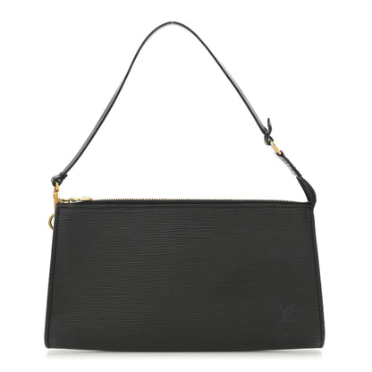 Louis Vuitton Epi Pochette Accessories 24 Black 1 of 10