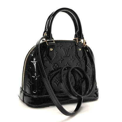 Louis Vuitton Vernis Alma BB Noir Magnetique 3 of 9