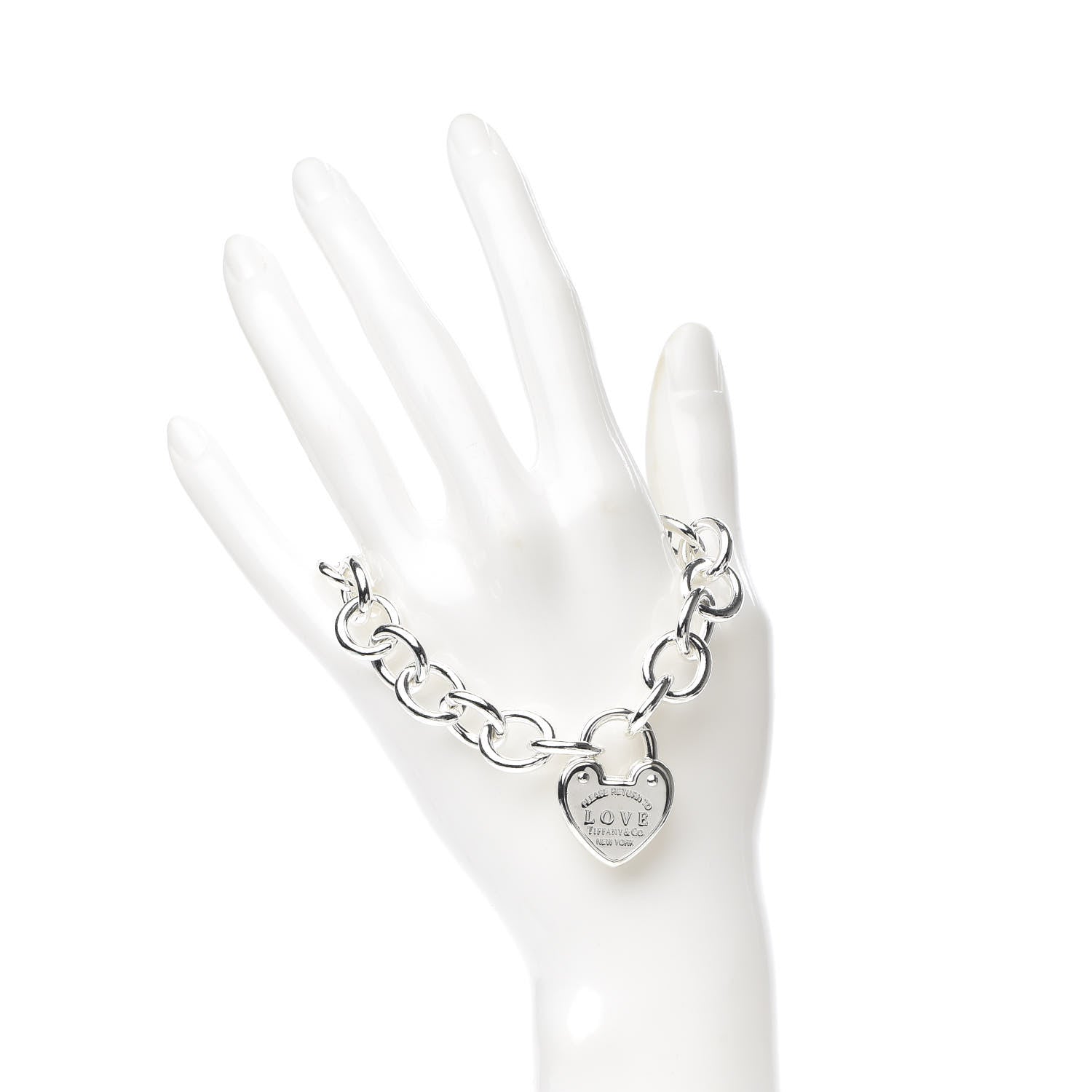 Tiffany Sterling Silver Return to Love Lock Bracelet 2 of 6