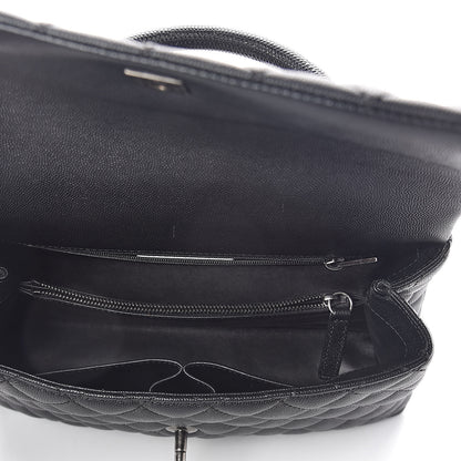 Chanel Caviar Lizard Quilted Small Coco Handle Flap Black 5 of 10