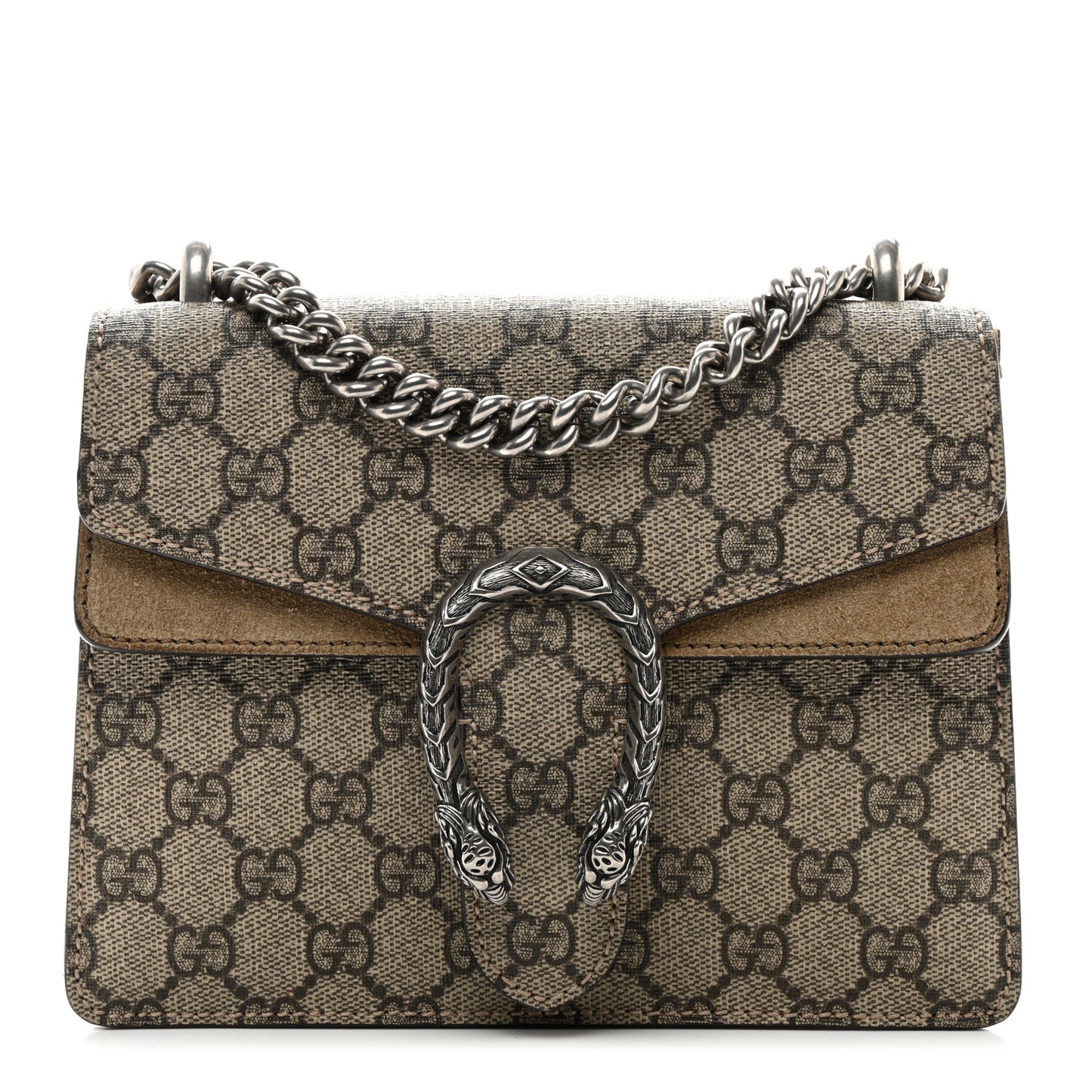 GG Supreme Monogram Mini Dionysus Shoulder Bag Taupe