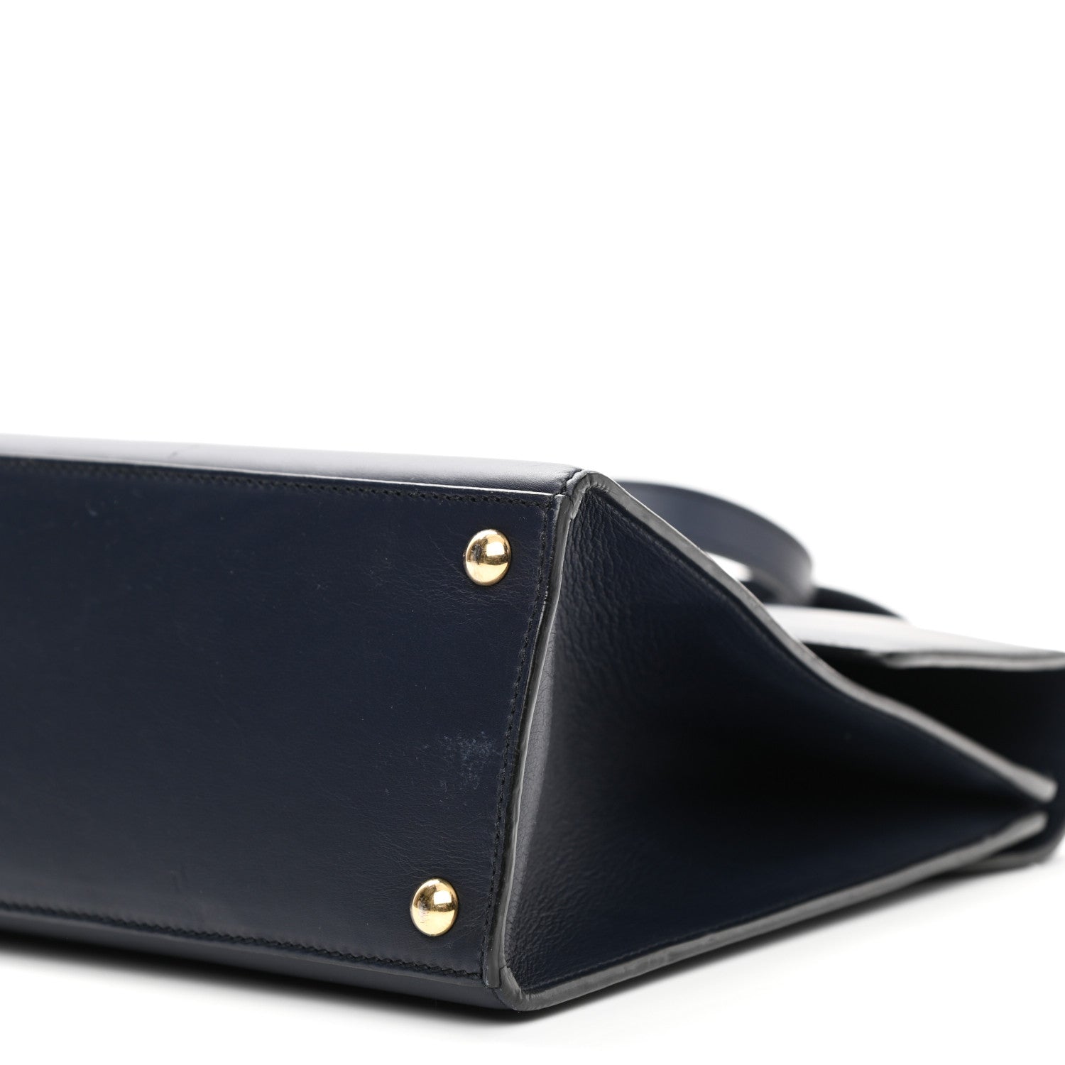 Gucci Calfskin Medium Padlock Signature Top Handle Bag Navy 10 of 14