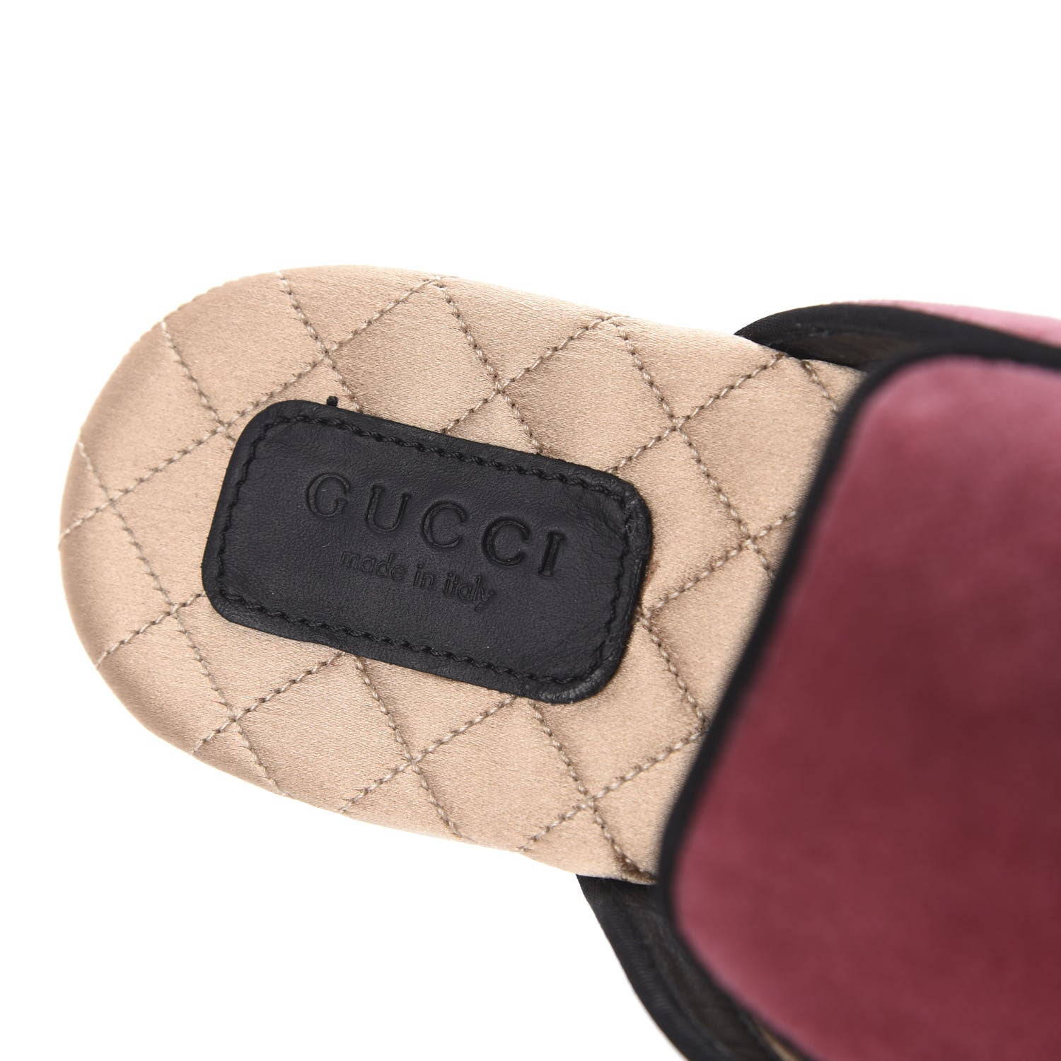 Gucci Velvet Crystal Snake Embroidered Womens Slippers 40 Tibet Red 7 of 8