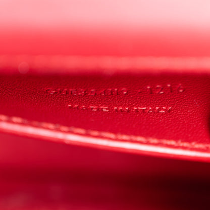 Saint Laurent Smooth Calfskin Medium Classic Monogram Kate Tassel Satchel Lipstick Red 8 of 11