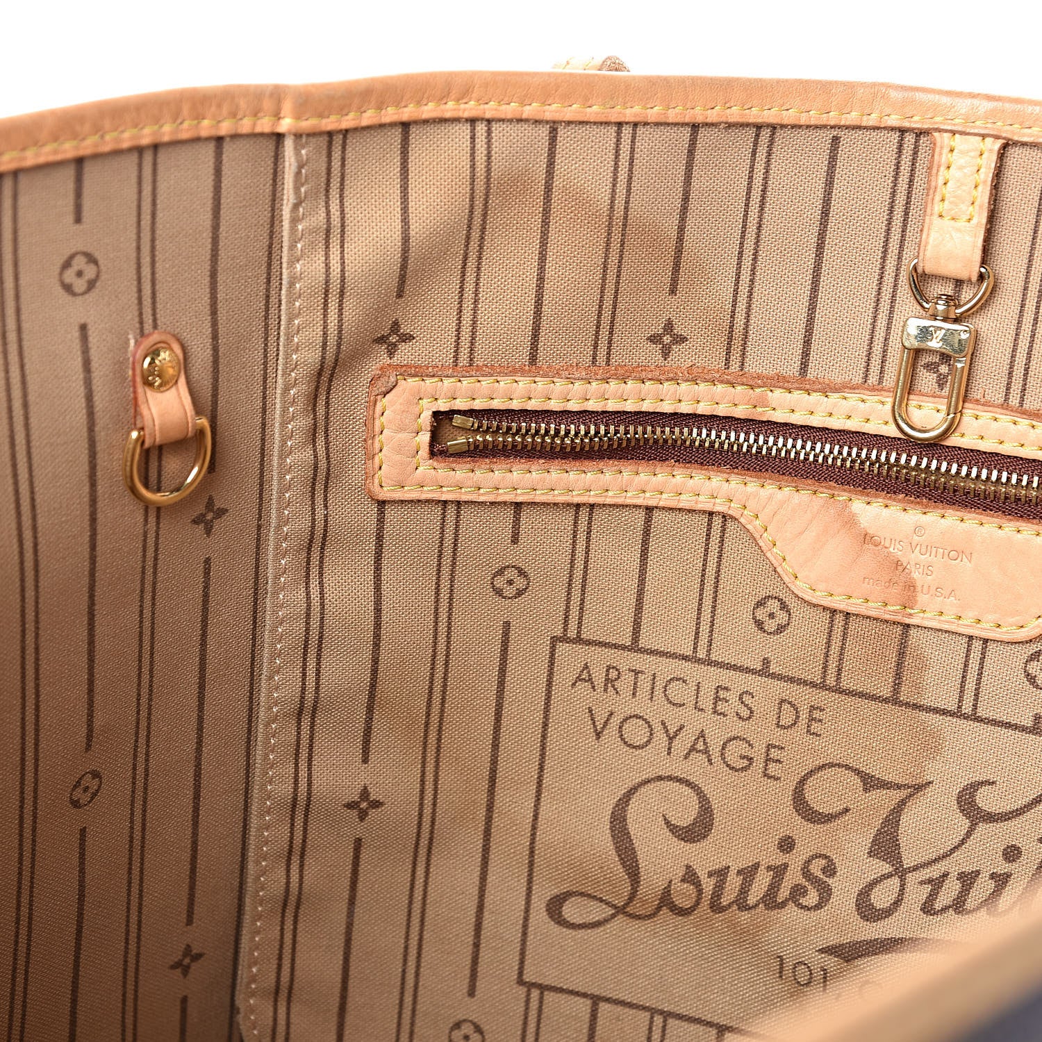 Louis Vuitton Monogram Neverfull MM 8 of 15