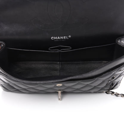 Chanel Patent Quilted Jumbo Double Flap Black 5 of 19