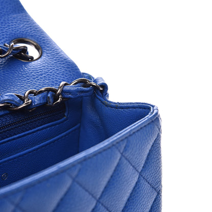 Chanel Caviar Quilted Mini Square Flap Blue 11 of 13