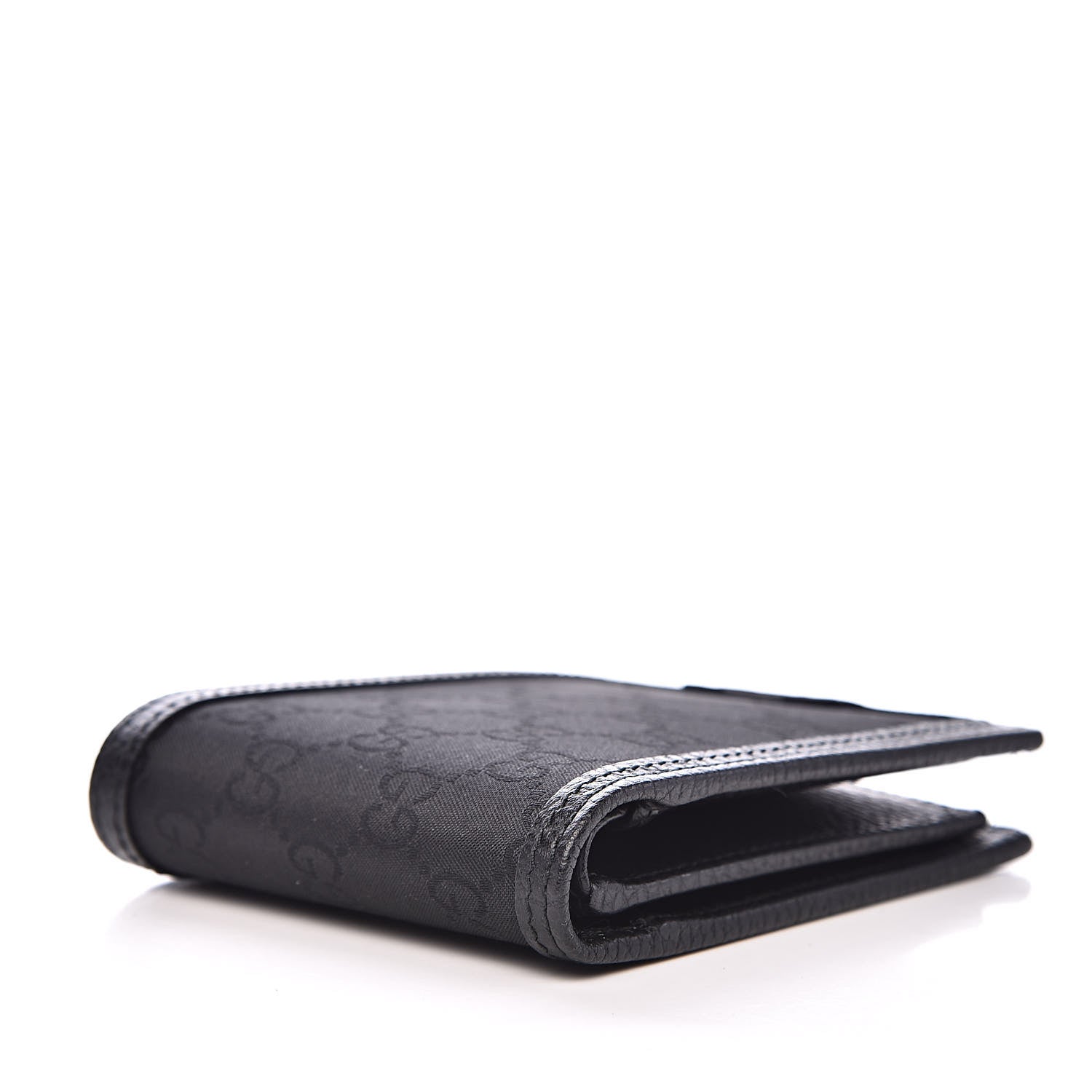 Gucci Nylon Monogram Bi-Fold Wallet Black 4 of 7