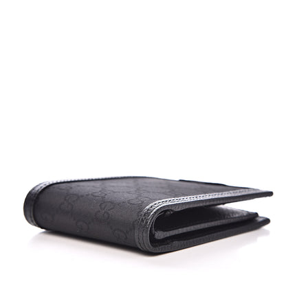 Gucci Nylon Monogram Bi-Fold Wallet Black 4 of 7
