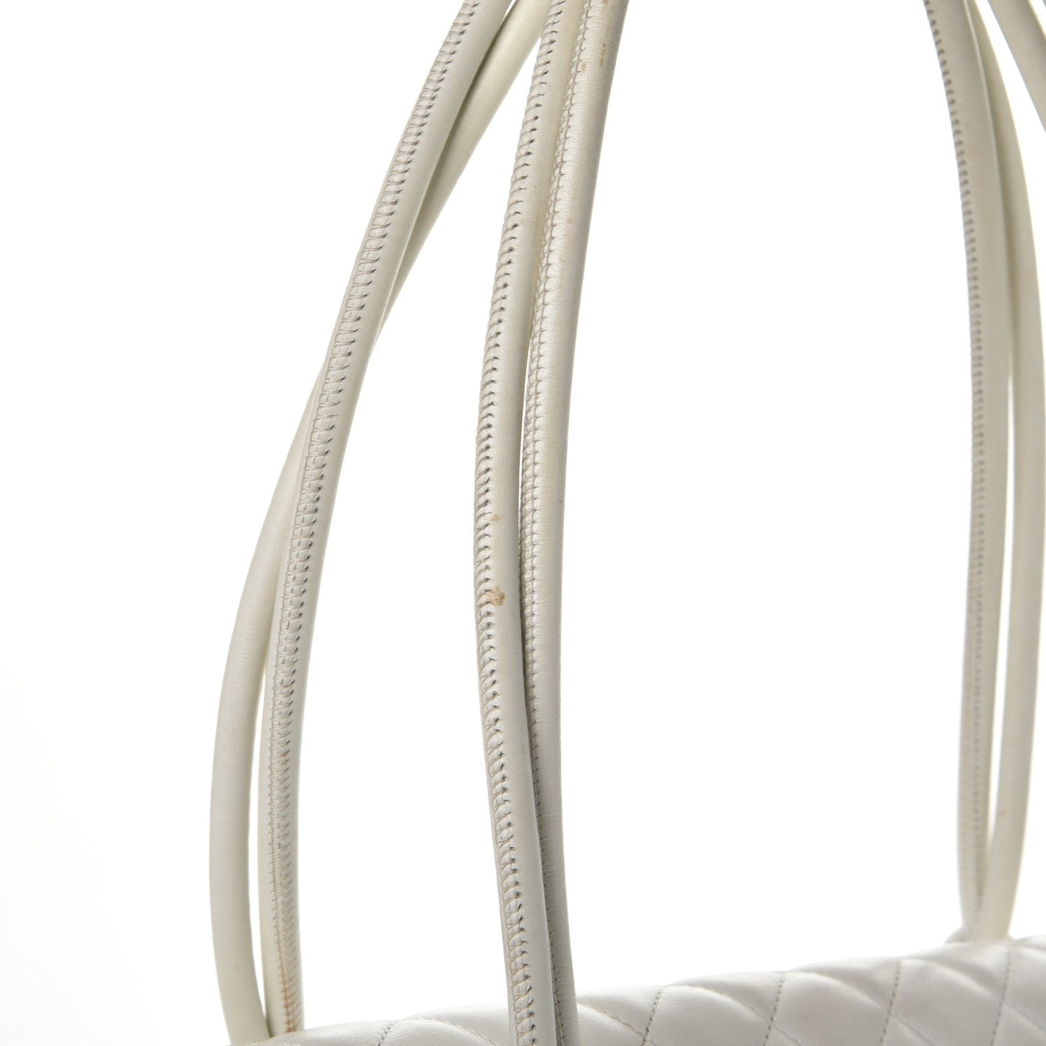 Chanel Calfskin Quilted Large Cambon Flap White Black 17 of 23