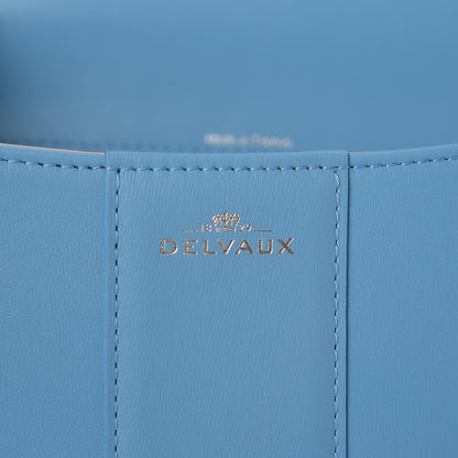 Delvaux Box Calfskin MM L'Humour Brillant Satchel Ciel 8 of 9