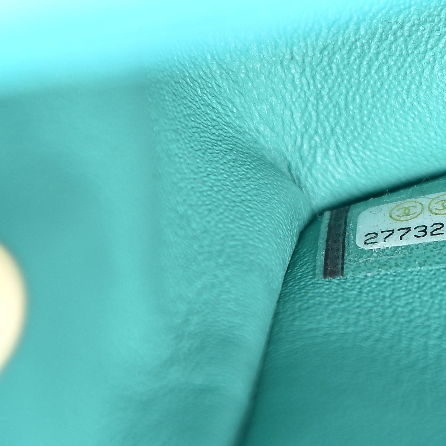 Lambskin Quilted Mini Rectangular Flap Turquoise