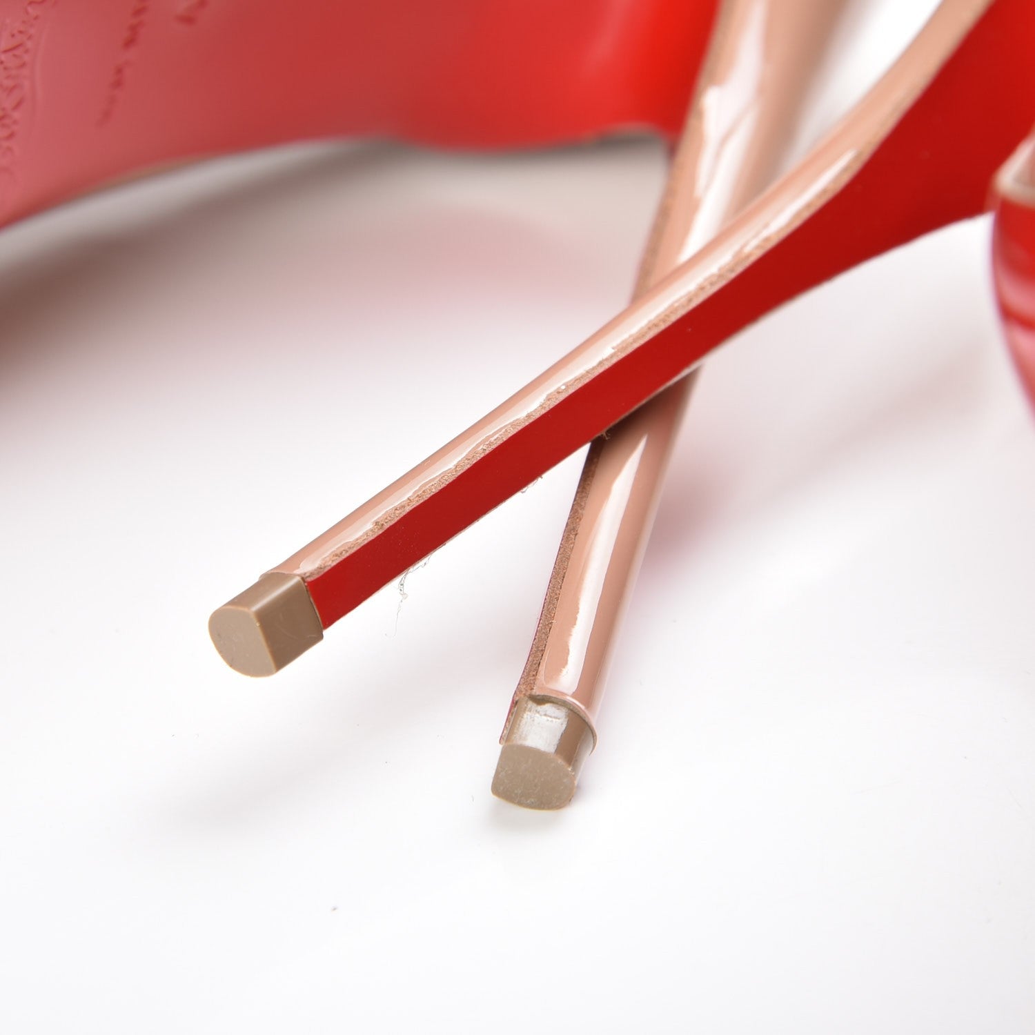 Christian Louboutin Patent So Kate 120 Pumps 40 Nude 6 of 9