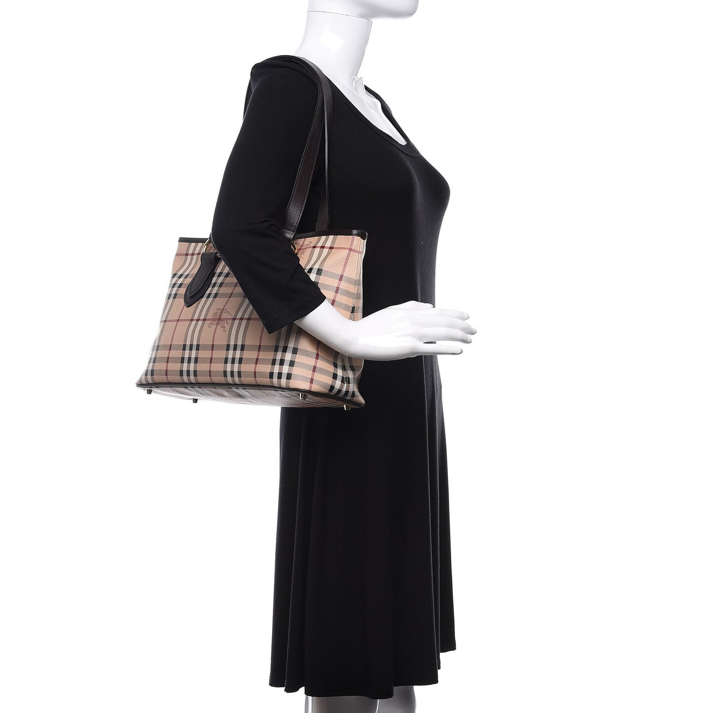 Haymarket Check Medium Regent Tote Chocolate