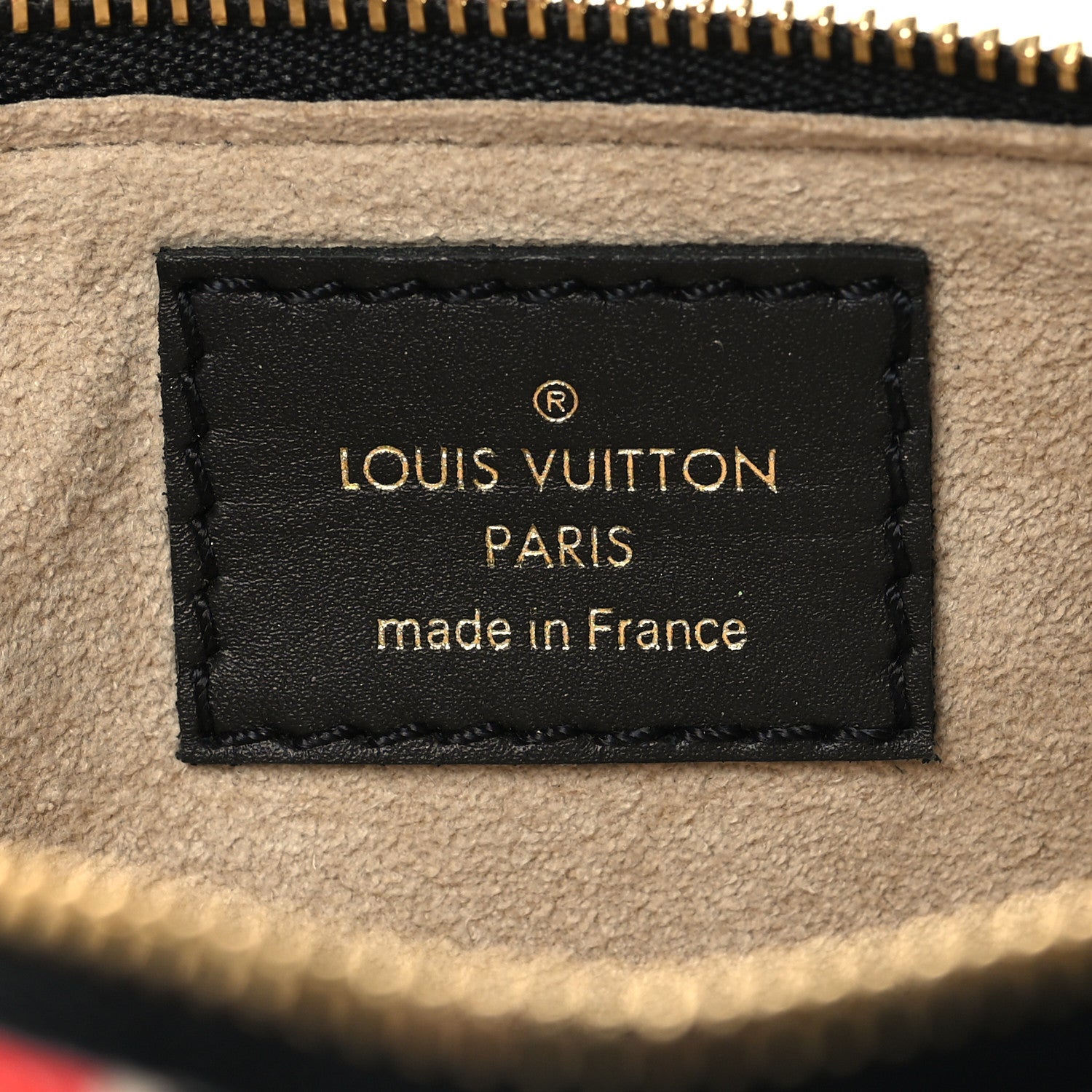 Louis Vuitton Monogram Giant Crafty Elizabeth Pencil Pouch Creme Rouge Black 6 of 10
