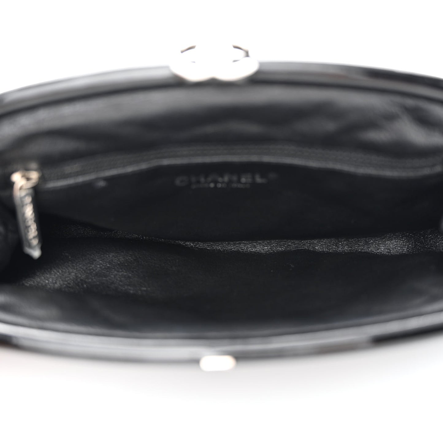 Patent Quilted Timeless Clutch Black