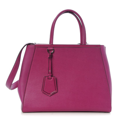 Fendi Vitello Elite Medium 2Jours Tote Magenta 1 of 6