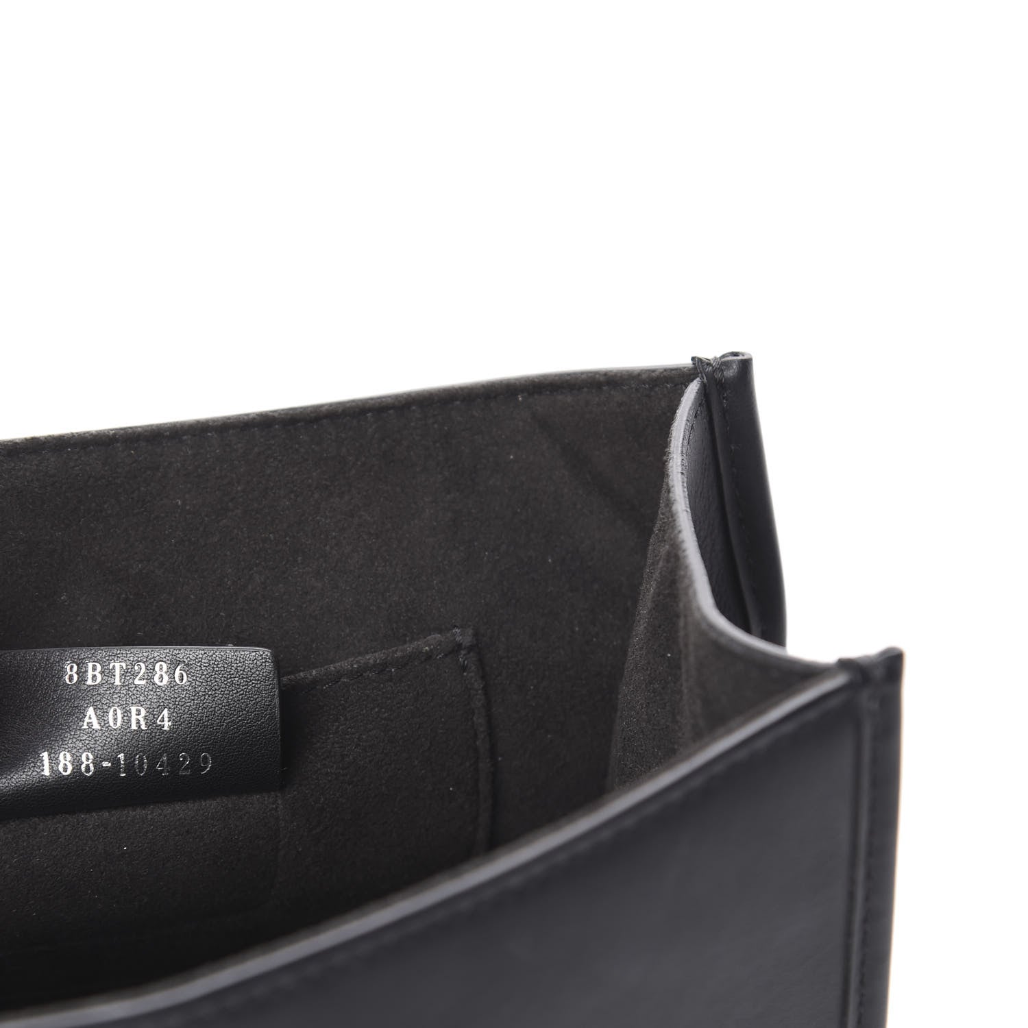 Fendi Vitello Century Velvet F is Fendi FF Small Kan I Shoulder Bag Black Tobacco 8 of 15