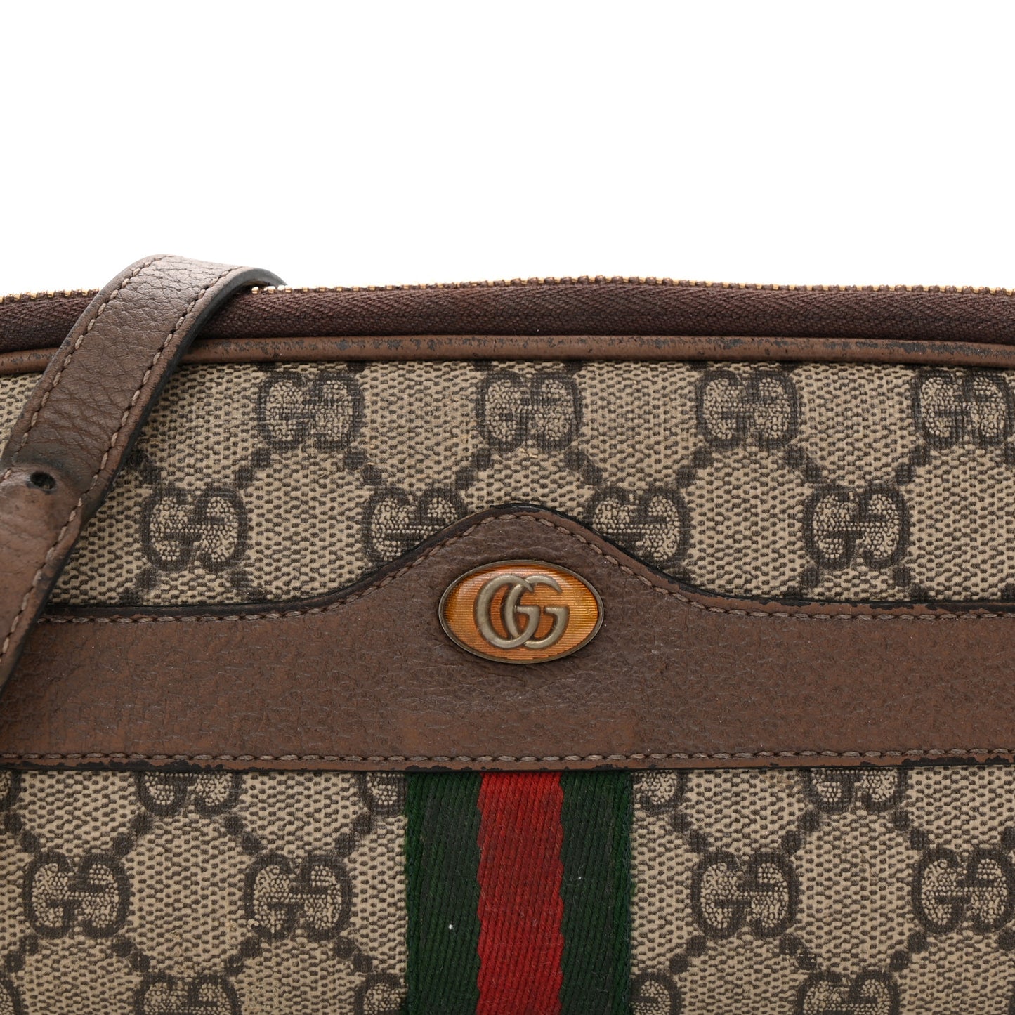 GG Supreme Monogram Web Mini Ophidia GG Bag Brown
