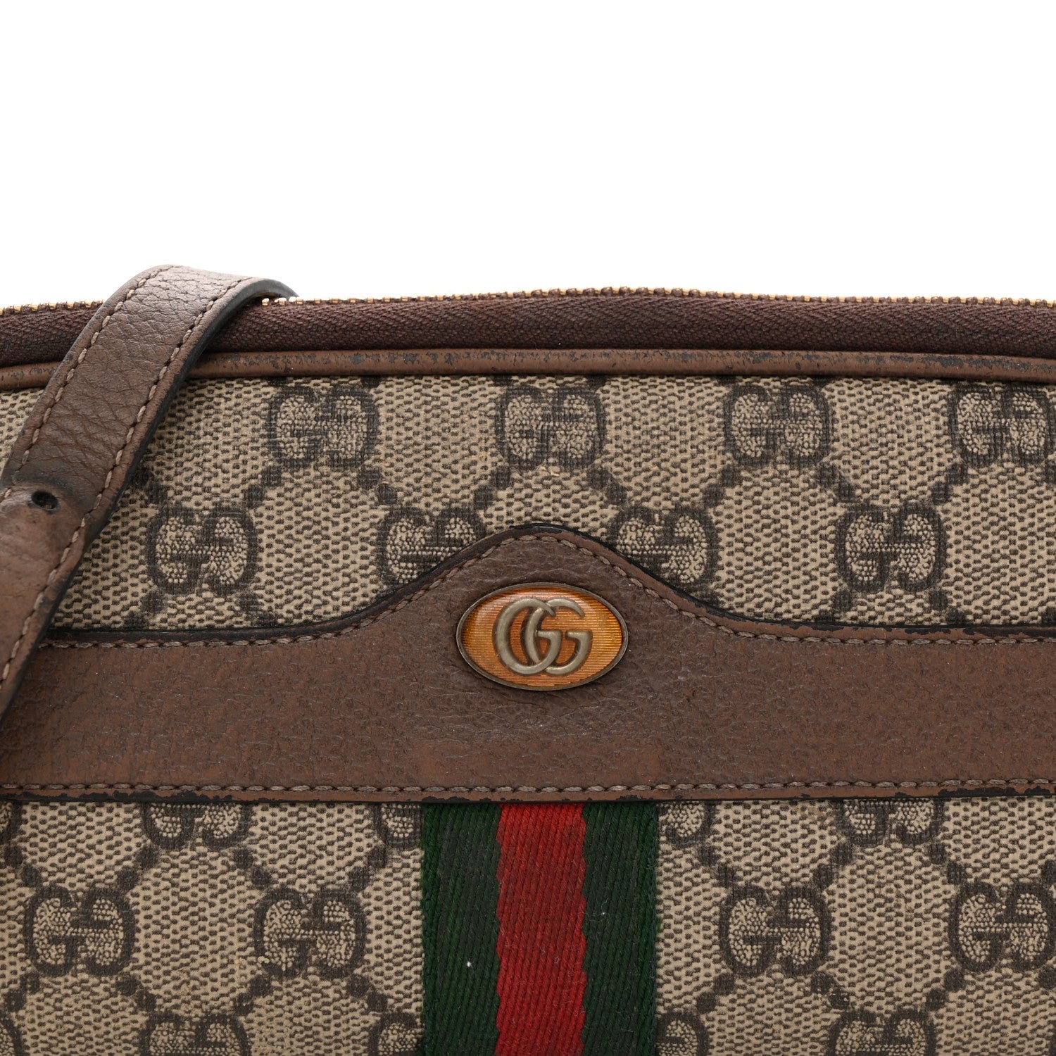 Gucci GG Supreme Monogram Web Mini Ophidia GG Bag Brown 8 of 16