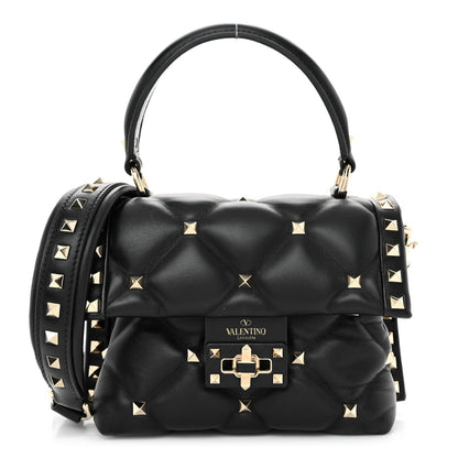 Valentino Garavani Nappa Mini Candystud Top Handle Bag Black 1 of 15