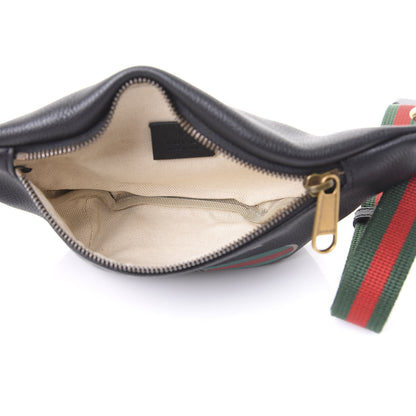 Gucci Grained Calfskin Small Logo Belt Bag Black 4 of 9