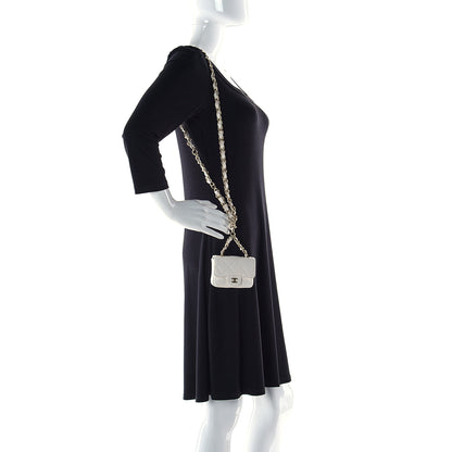 Chanel Caviar Quilted Mini Chain Belt Bag White 3 of 9