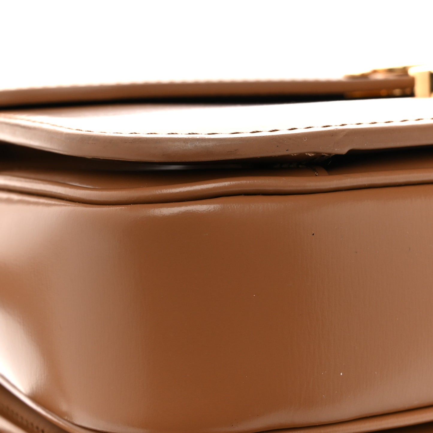 Shiny Calfskin Medium Triomphe Bronze