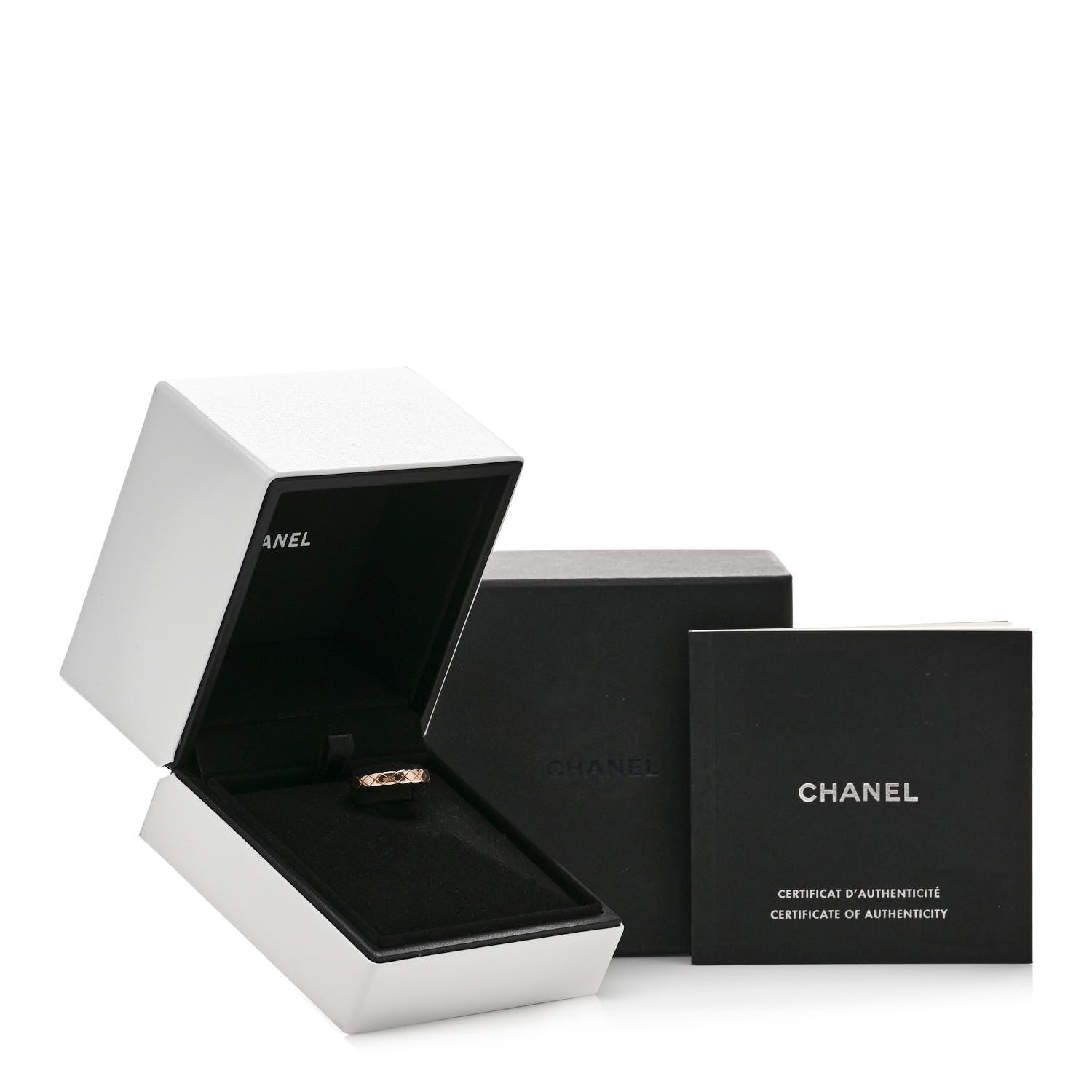 Chanel 18K Beige Gold Mini Coco Crush Ring 47 4.25 48 4.5 5 of 5