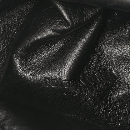 Bottega Veneta Smooth Butter Calf The Pouch Oversized Clutch Black 6 of 9