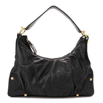 Gucci Calfskin Medium Jockey Hobo Black 1 of 15