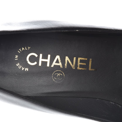 Chanel Lambskin CC Cap Toe Pumps 36 Black 8 of 15