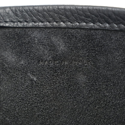 The Row Grained Calfskin Medium N/S Park Tote Black 7 of 9