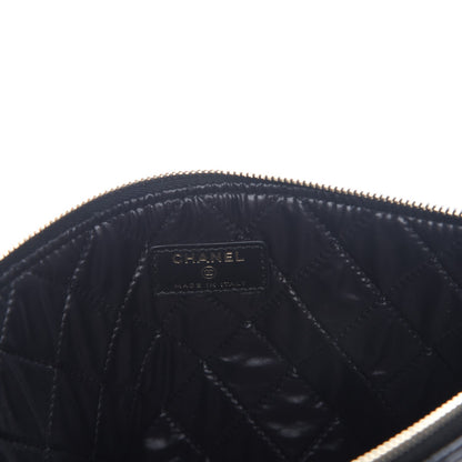 Chanel Lambskin Quilted Medium Casino Beauty CC Cosmetic Case Black 6 of 8
