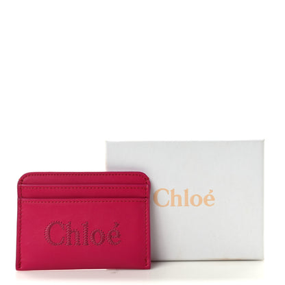 Chloe Calfskin Sense Card Holder Fizzy Pink 8 of 8